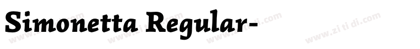 Simonetta Regular字体转换